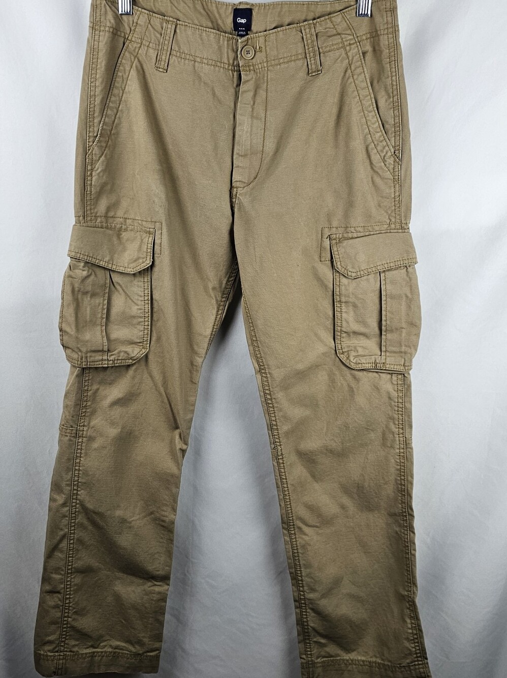 Y2K Gap Khaki Cargo Utility Pants Men's 32x32 Workwear Outdoors Hiking